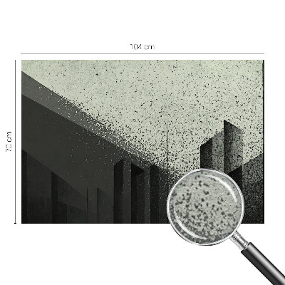 Dekoracyjna fototapeta na ścianę z motywem geometrycznego miasta