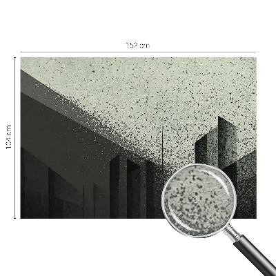 Dekoracyjna fototapeta na ścianę z motywem geometrycznego miasta