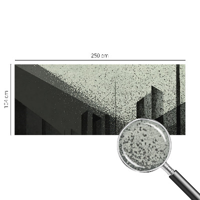 Dekoracyjna fototapeta na ścianę z motywem geometrycznego miasta