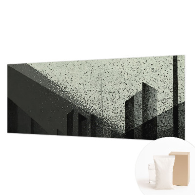 Dekoracyjna fototapeta na ścianę z motywem geometrycznego miasta