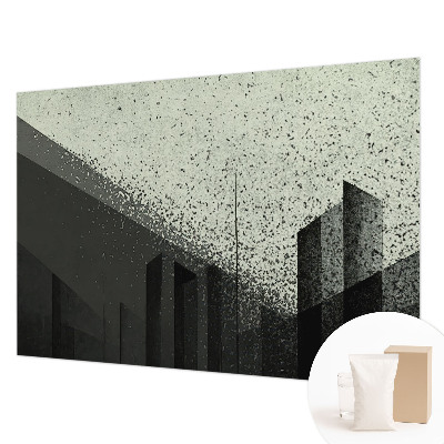 Dekoracyjna fototapeta na ścianę z motywem geometrycznego miasta
