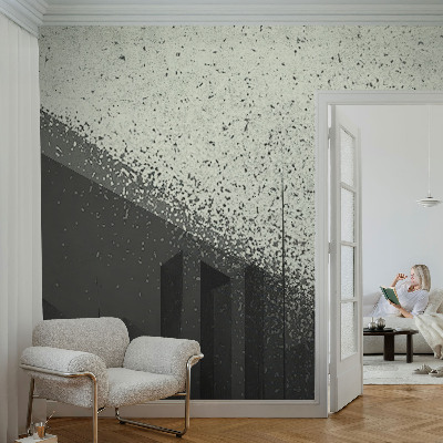Dekoracyjna fototapeta na ścianę z motywem geometrycznego miasta