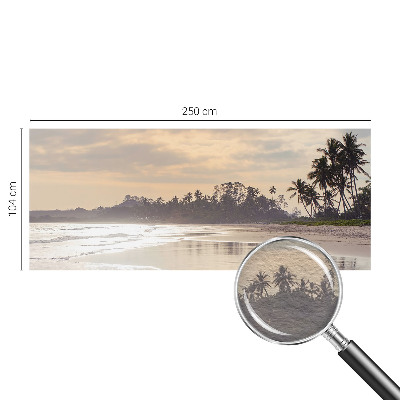 Fototapeta fizelinowa do sypialni z motywem przedstawiającym plażowy poranek