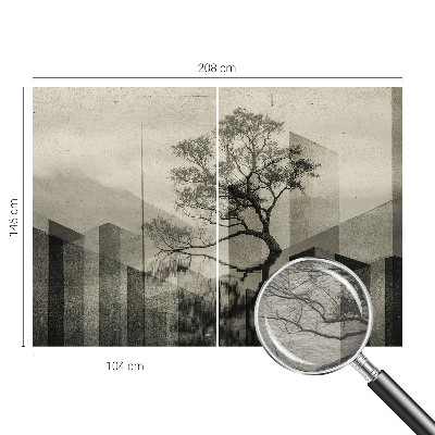 Nowoczesna fototapeta do salonu Surowa elegancja