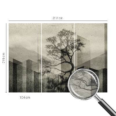 Nowoczesna fototapeta do salonu Surowa elegancja