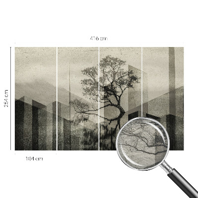 Nowoczesna fototapeta do salonu Surowa elegancja