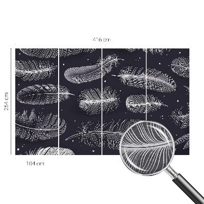 Dekoracyjna fototapeta na ścianę Subtelne pióra