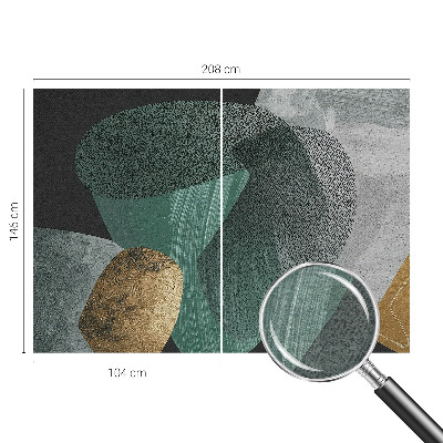 Fototapeta fizelinowa z nadrukiem z motywem abstrakcyjnej geometrii
