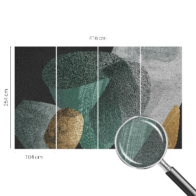 Fototapeta fizelinowa z nadrukiem z motywem abstrakcyjnej geometrii