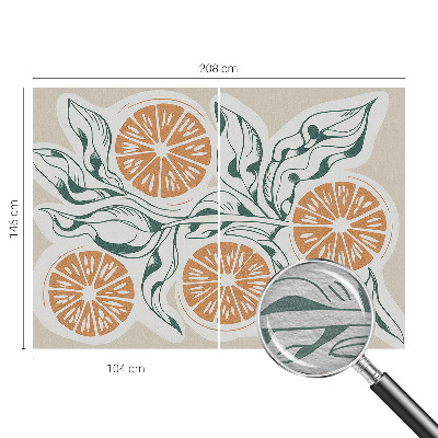 Fototapeta fizelinowa do sypialni Fototapeta fizelinowa do sypialni Owocowe wzory