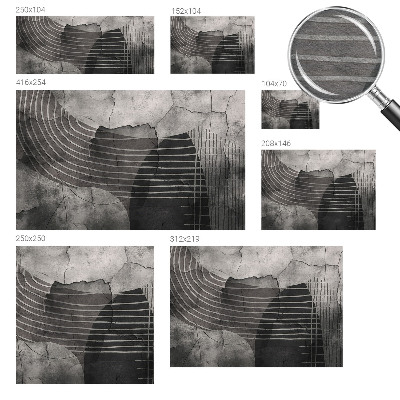 Nowoczesna fototapeta do salonu z abstrakcyjnymi liniami