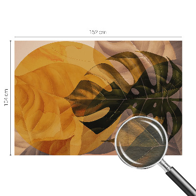 Fototapeta na ścianę z abstrakcyjnym motywem liści