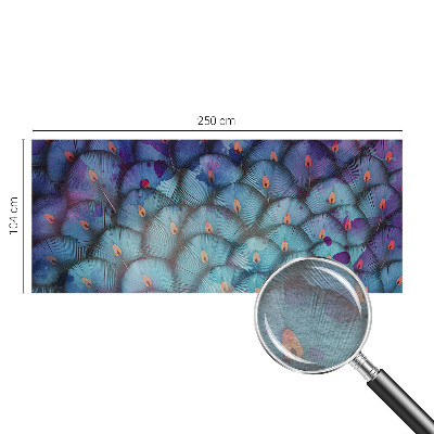 Nowoczesna fototapeta do salonu Kolorowe pióra