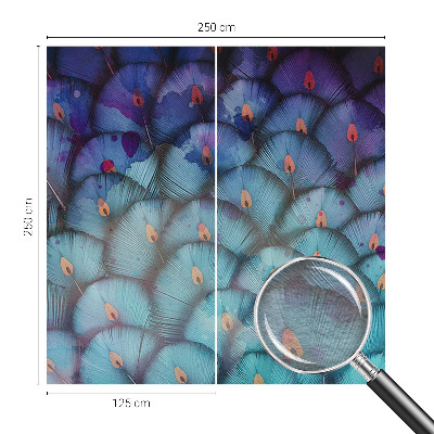 Nowoczesna fototapeta do salonu Kolorowe pióra