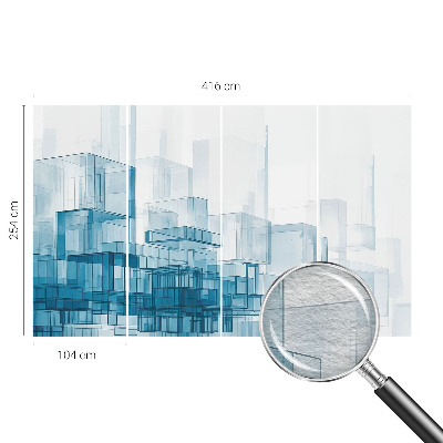 Tapeta fotograficzna fizelinowa Tapeta fotograficzna fizelinowa Przejrzyste sześciany