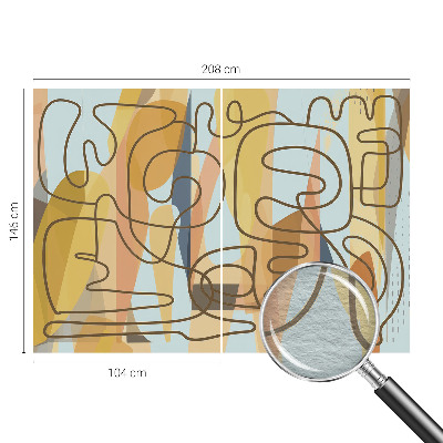 Fototapeta fizelinowa z nadrukiem Abstrakcyjne kształty