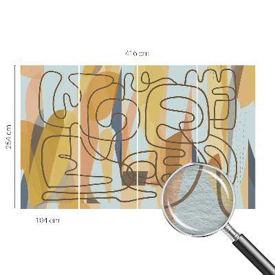 Fototapeta fizelinowa z nadrukiem Abstrakcyjne kształty