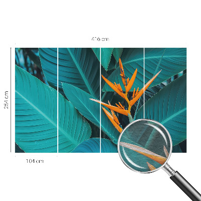 Fototapeta fizelinowa do sypialni Kwiaty liściaste