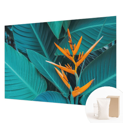 Fototapeta fizelinowa do sypialni Kwiaty liściaste