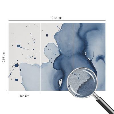 Fototapeta na ścianę Granatowe rozbryzgi