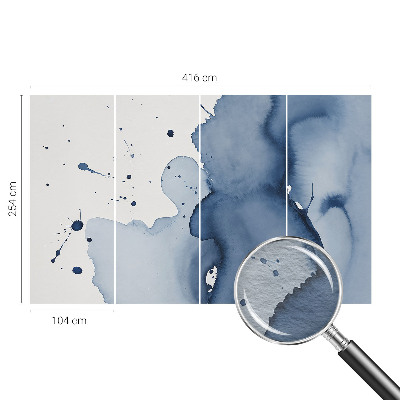 Fototapeta na ścianę Granatowe rozbryzgi