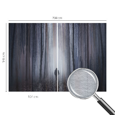 Fototapeta fizelinowa do sypialni z motywem leśnej ciszy