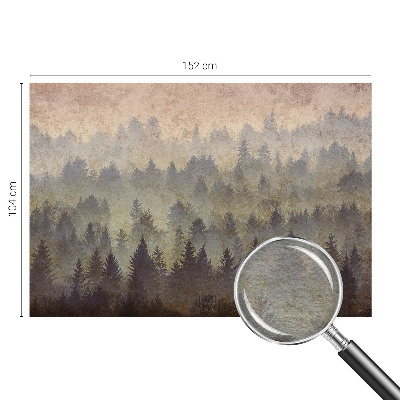 Nowoczesna fototapeta do salonu Leśna mgła