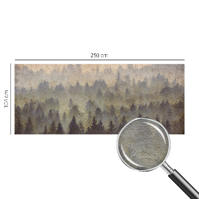 Nowoczesna fototapeta do salonu Leśna mgła