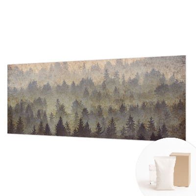 Nowoczesna fototapeta do salonu Leśna mgła