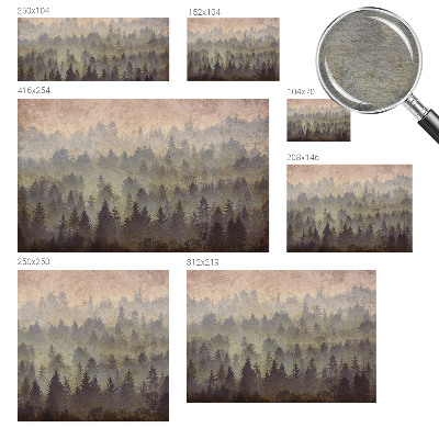 Nowoczesna fototapeta do salonu Leśna mgła