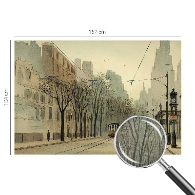 Tapeta fotograficzna fizelinowa z motywem miejskiej symetrii