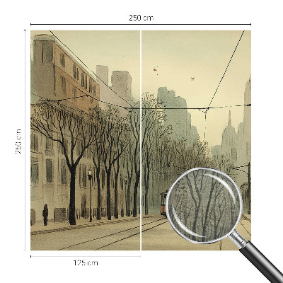 Tapeta fotograficzna fizelinowa z motywem miejskiej symetrii