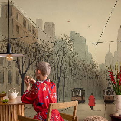 Tapeta fotograficzna fizelinowa Tapeta fotograficzna fizelinowa Miejska symetria