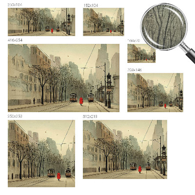 Tapeta fotograficzna fizelinowa z motywem miejskiej symetrii