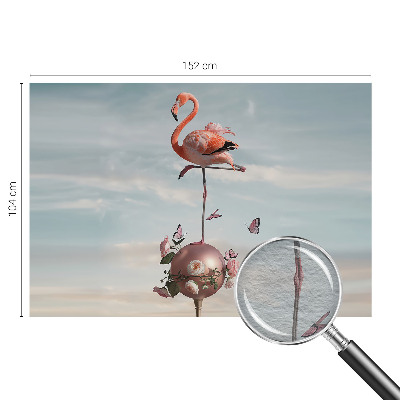 Tapeta fotograficzna z eleganckim motywem flaminga