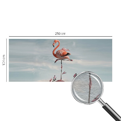 Tapeta fotograficzna z eleganckim motywem flaminga
