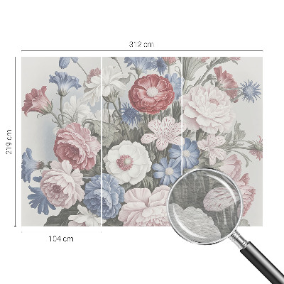 Fototapeta fizelinowa do sypialni Fototapeta fizelinowa do sypialni Kolorowy bukiet