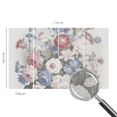 Fototapeta fizelinowa do sypialni Fototapeta fizelinowa do sypialni Kolorowy bukiet