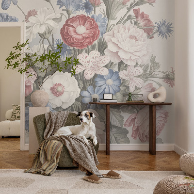 Fototapeta fizelinowa do sypialni Fototapeta fizelinowa do sypialni Kolorowy bukiet