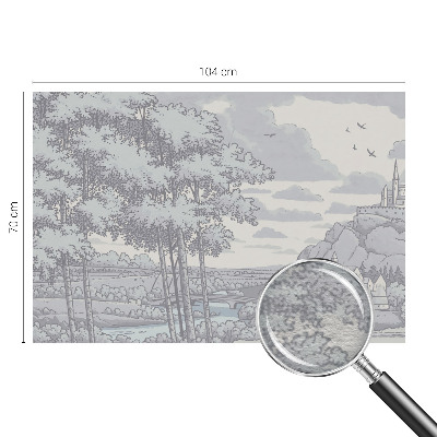 Fototapeta fizelinowa z nadrukiem Baśniowy krajobraz