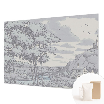 Fototapeta fizelinowa z nadrukiem Baśniowy krajobraz