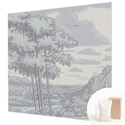 Fototapeta fizelinowa z nadrukiem Baśniowy krajobraz