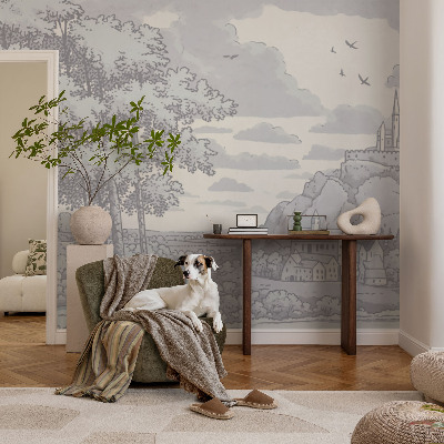 Fototapeta fizelinowa z nadrukiem Baśniowy krajobraz