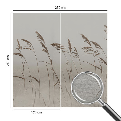 Dekoracyjna fototapeta na ścianę Trawy wśród mgły