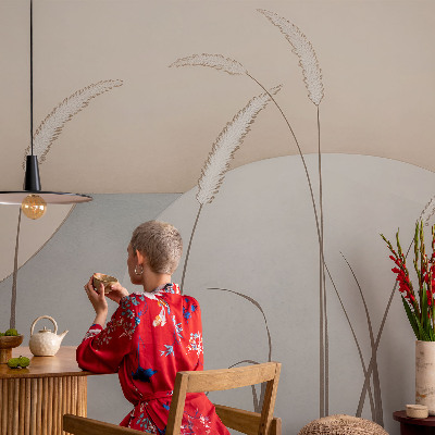 Tapeta fotograficzna z motywem łagodnych traw