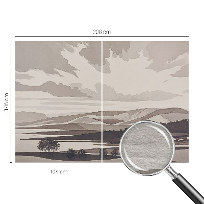 Fototapeta fizelinowa z nadrukiem Spokojny pejzaż