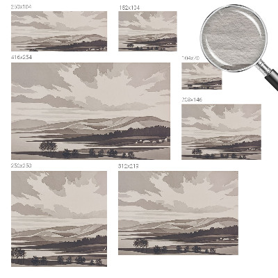 Fototapeta fizelinowa z nadrukiem Spokojny pejzaż