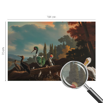 Tapeta fotograficzna fizelinowa Ptaki malownicze