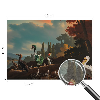 Tapeta fotograficzna fizelinowa Ptaki malownicze