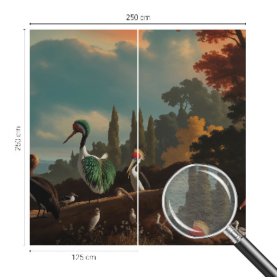 Tapeta fotograficzna fizelinowa Ptaki malownicze